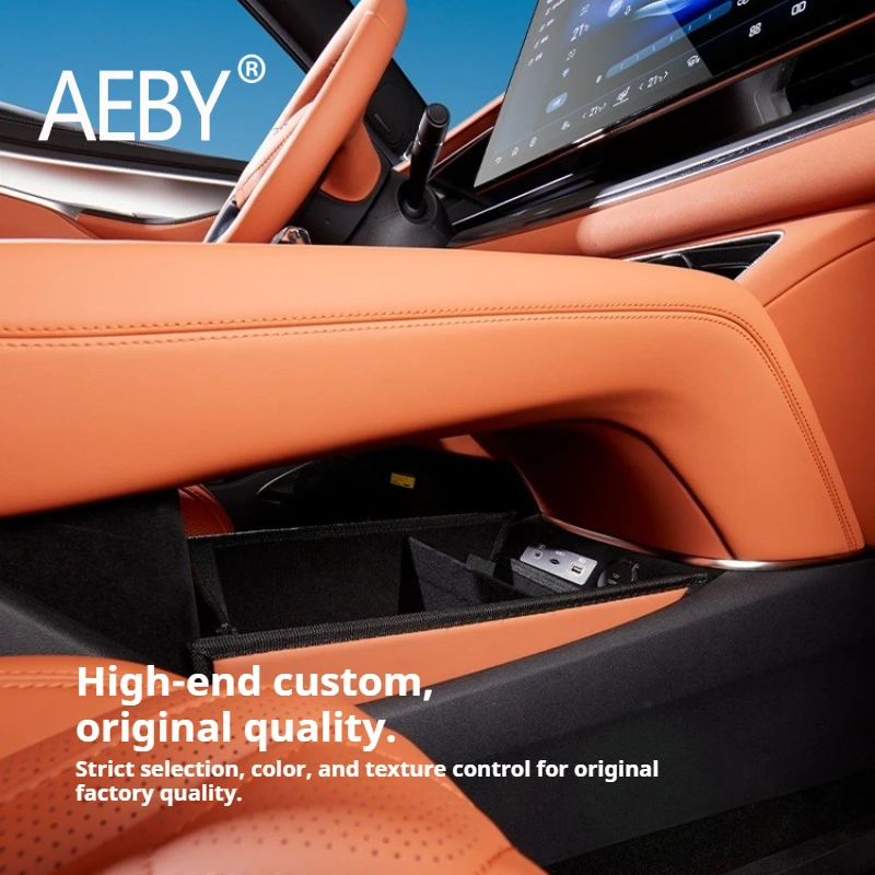 ถาดเก็บของคอนโซลกลาง AEBY สำหรับรถยนต์ BYD Sealion 7 ปี 2024 กันน้ำ กันลื่น ชั้นเก็บของชั้นล่าง อุปกรณ์ตกแต่งภายใน