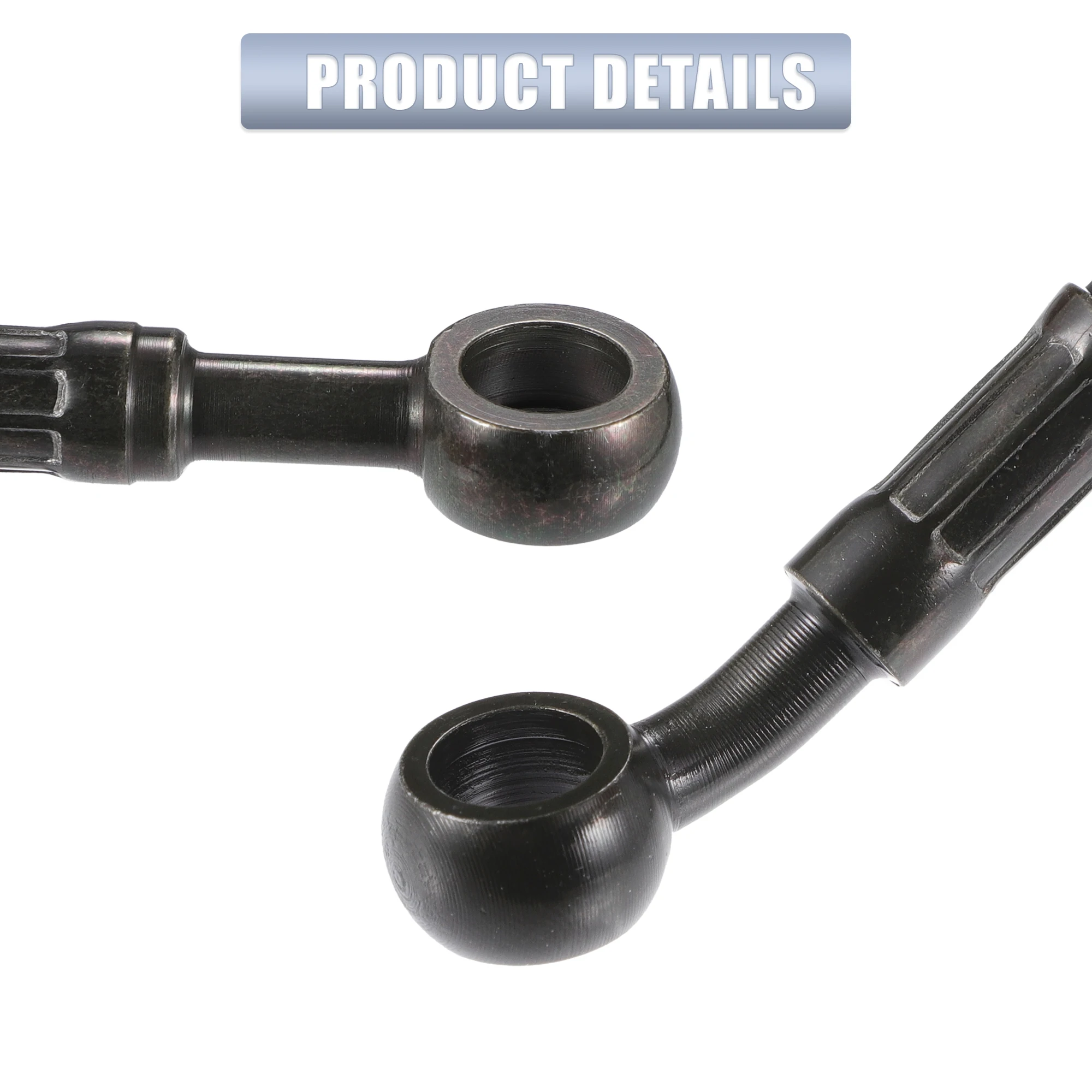 Motoforti 35cm to 165cm Motorcycle Braided Brake Clutch Oil Hoses Line Pipe Clutch Throttle Gas Line Fuel Pipe for Dirt Bike