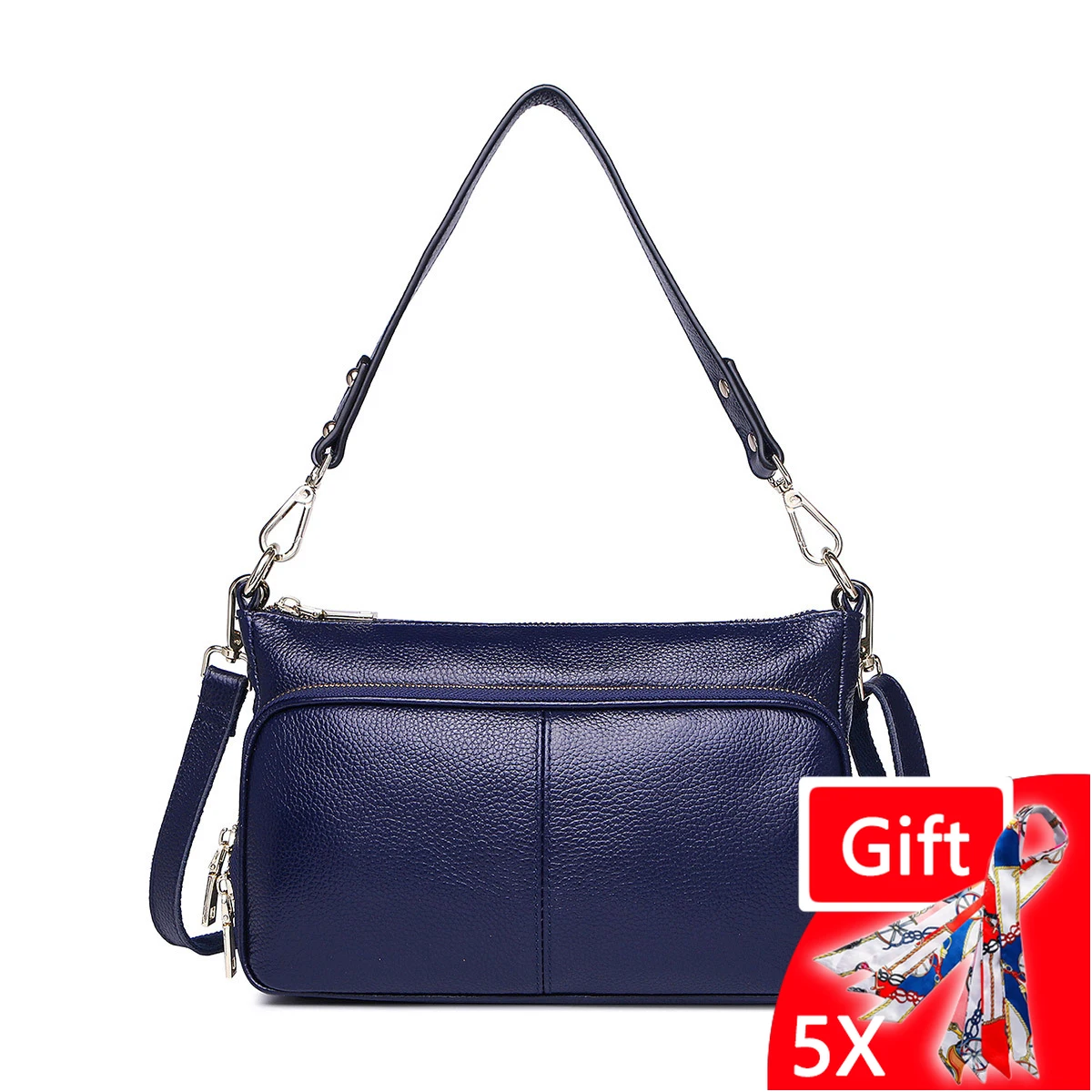 Fashion Designer Shoulder Bag Large Genuine Leather Women Crossbody Bag Versatlie Female Handbag Envelope Purses Sling Bag