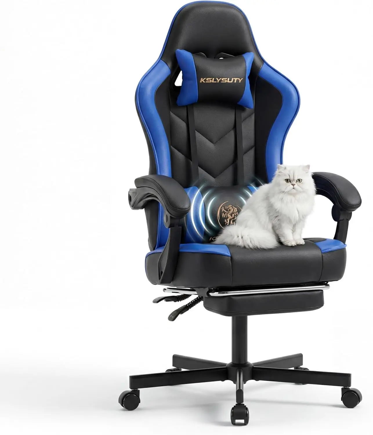

Desk Computer Gaming Chair - High Back Ergonomic Office Chair with Footrest and Lumbar Support