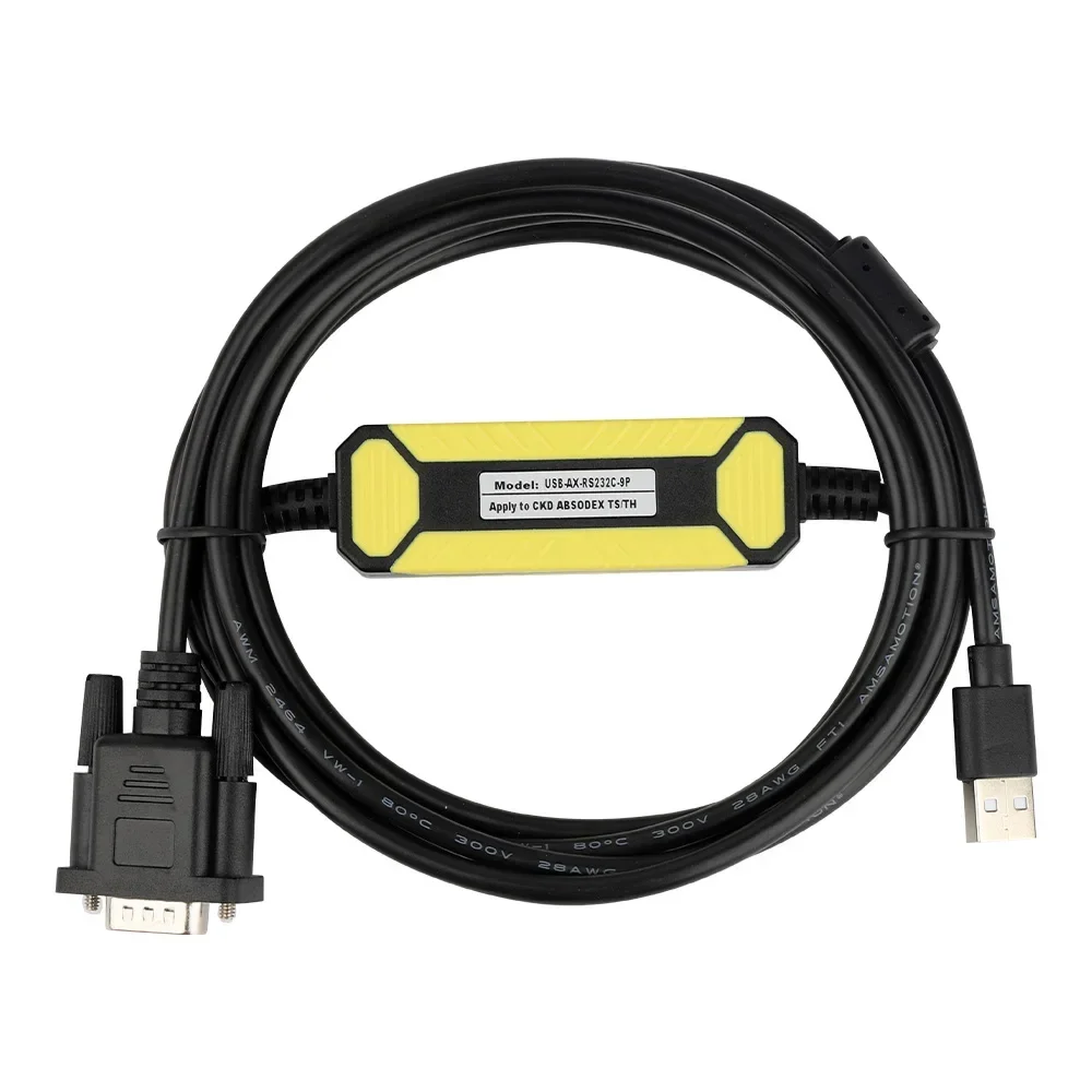 USB-AX-RS232C-9P Is Suitable for CKD Servo, AVODEX TS TH Series Debugging and Programming Cable Download Cable AX-RS232C-9P