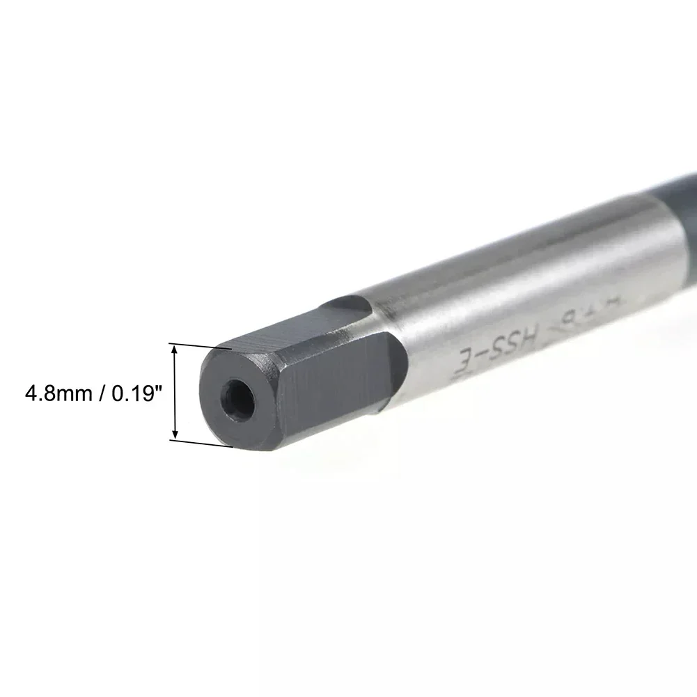 2 uds M8 X 1,25 grifo de flauta en espiral máquina métrica grifo de rosca mano derecha HSS grifo estriado en espiral 22mm longitud de rosca fresadoras