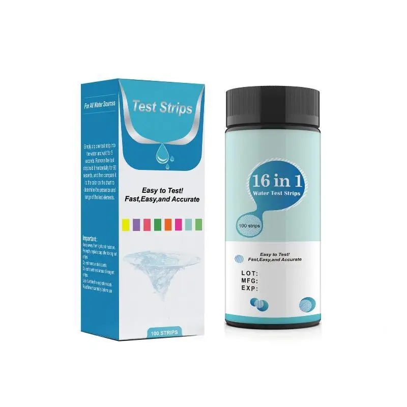 Aquarium Water Test Kit 16IN1 PH Test Strips 50/100Pcs High Accuracy for Fish Tank Pond Aquarium Routine Maintenance