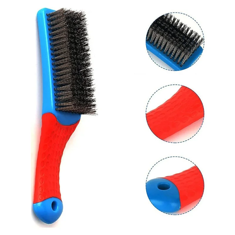 1Pc Heavy Duty Stainless Steel Wire Brush with Comfortable Plastic Handle Perfect for Removing Rust Welding Slag Dirt  and Paint