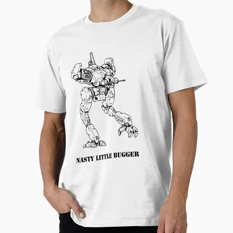 The War Between Military Means In 31St Century Gift T-Shirt Battletech Game Locust A Nasty Little Bugger Edition Graphic Clothes