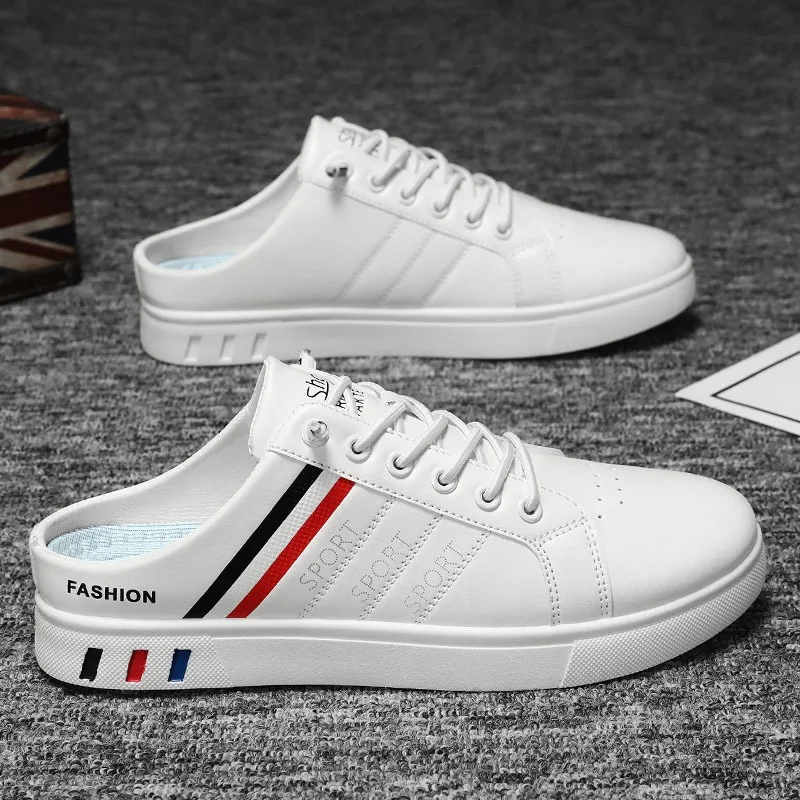 

Brand Men's Slippers Summer New Comfortable Casual Shoes for Men Fashion Sneakers Men High Quality Half Slippers Flat Sandals