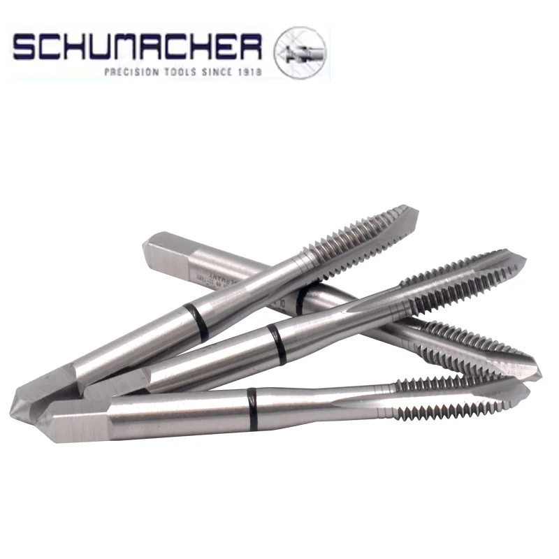 German Original SCHUMACHER JIS Standard Spiral Fluted Tap Pointed UNC 1-64 2-56 3-48 4-40 5-40 6-32 8-32 Machine Thread Taps