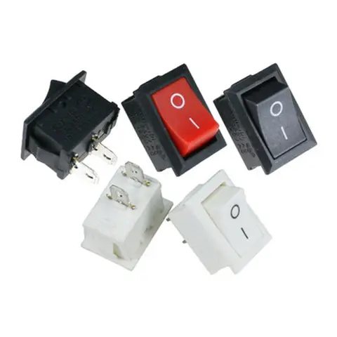 KCD1 3 핀 4 핀 6 핀 21*15mm ON-OFF 보트 카 로커 스위치, 6A/250V AC 10A/125V AC 스위치 DIY, 5 개