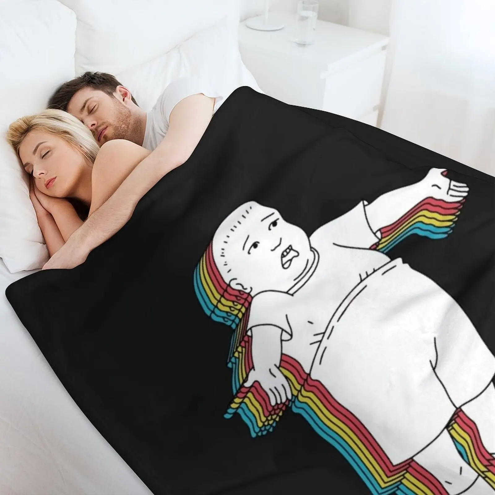 Bobby Hill - What are you talking about? Throw Blanket Heavy Decoratives Bed linens Luxury Designer Blankets 4