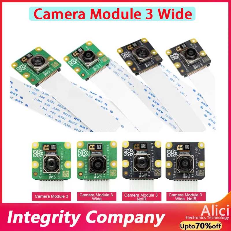 1 قطعة لوحدة كاميرا Raspberry PI 3 كاميرا واسعة NoIR للرؤية الليلية التركيز التلقائي 12mp الأصلي