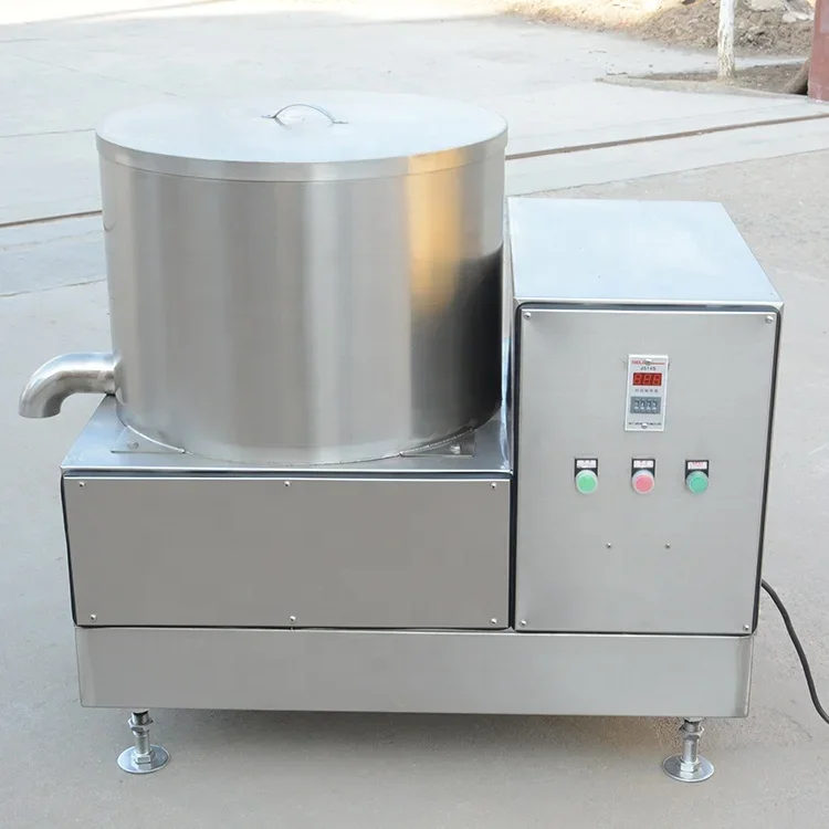 Small Size Fried Snack Food Potato Chips Oil Removing Deoiling Machine
