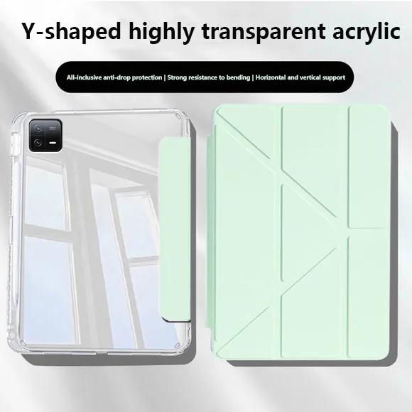 

Ice Crystal Acrylic Hard Case For Xiaomi Pad 8 8Pro 11.2 7 7Pro 6 Pro 5 5Pro 11 Redmi Pad 2 SE 11 8.7 K Pad 8.8 Y-Folding Cover
