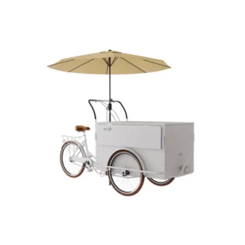 

Mobile Coffee Cart Multifunctional Sales Car Decorations Reverse Cycling Stall Outdoor Milk Tea Ice Cream Tricycle