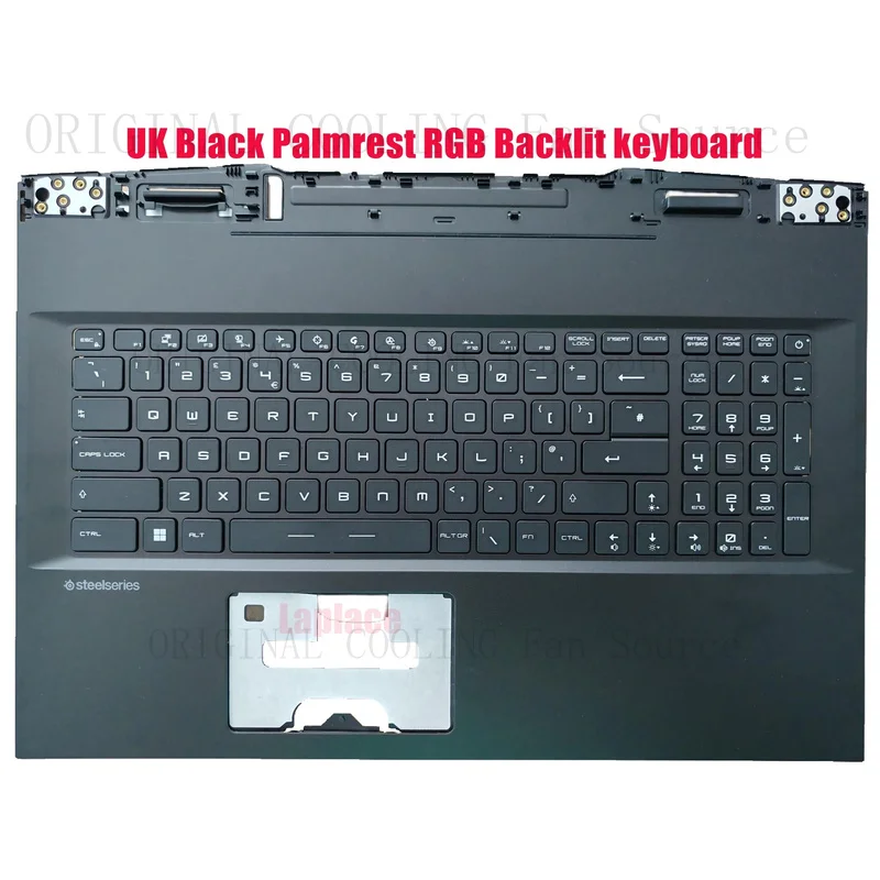 R+  UK Palmrest backlit keyboard for MSI GP76 Leopard 10UE/11UE/12UE(MS-17K3/17K4)