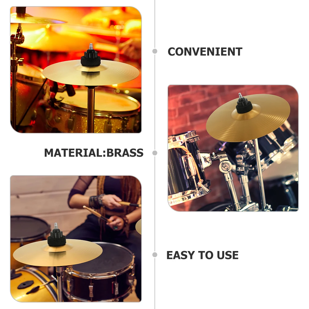 

2Pcs 8 Inch Jazz Drum Cymbals Sturdy Material Easy Install Cymbal for Drum Set Crash Cymbal Cymbals for Drums