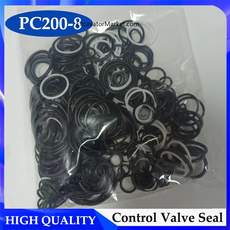 For excavator High Quality PC200-8 PC220-8 Control Valve Seal Repair Kit for Komatsu PC200/220-8 Control Valve Oil Seal O-ring