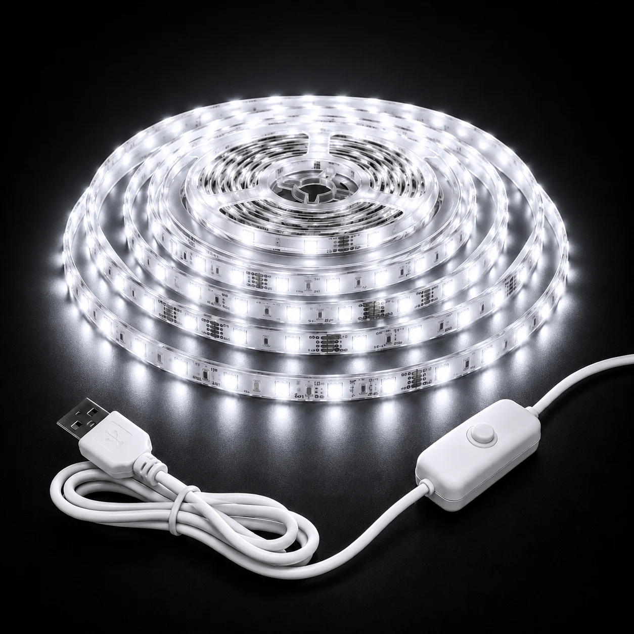 LTG-GEE 5V 2835 LED Strip Light 30Leds/m Flexible Fita Led Tape With Switch White Warm Blue Waterproof LED Lights for Room Decor