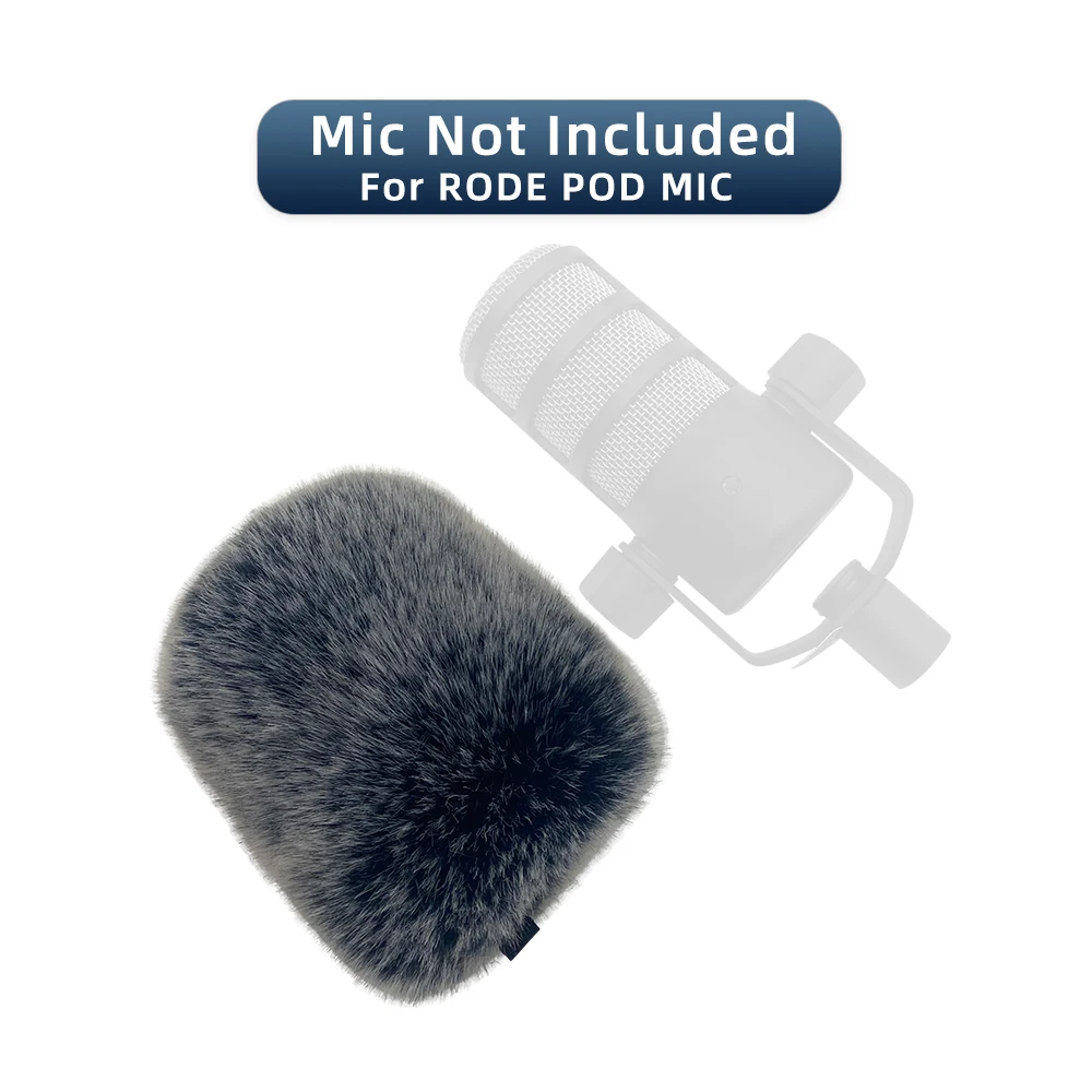 Pop Filter Dead Cat Mic Schwamm Druck deckt Mikrofon Windschutz scheibe Logo Schaum TV-Stationen Reporter Interview für Rode Pod Mikrofon