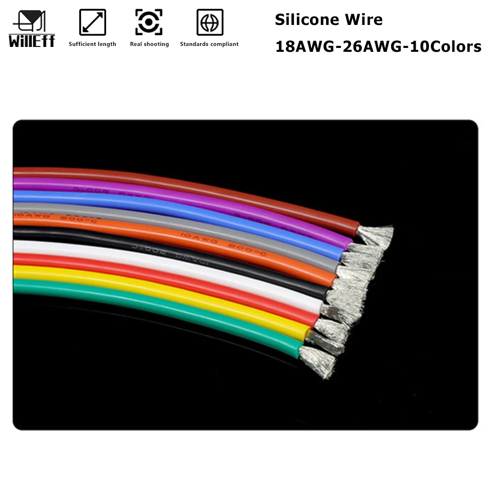 Silicone-insulated electronic wire high voltage resistant Silicone Electrical wires car acid and alkali resistant electric cable