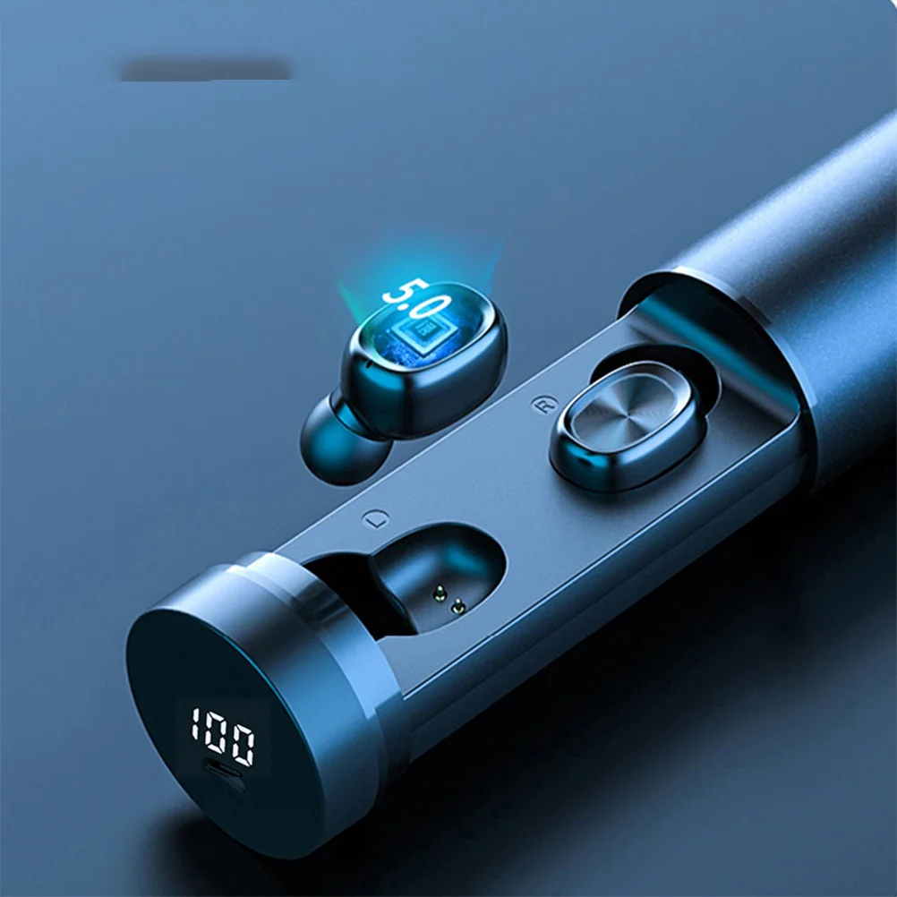 

Wireless Earbuds Headphones Graphene Diaphragm Led Display Touch Control Dual Connect Waterproof Charging Case