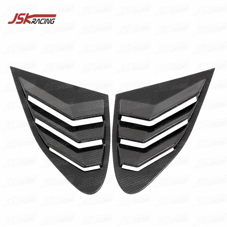 new DRY CARBON FIBER WINDOW CORNER TRIANGLES TRIMS for 2018-2022 LAMBO URUS