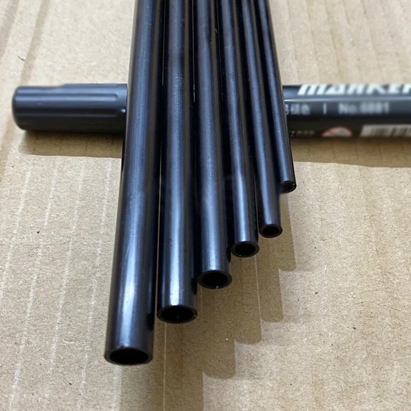 Length 500mm 6063 Aluminium Pipe Anodized Aluminum Tube OD 5-20mm Colored Aluminum Alloy Tube Wine Red/Treasure Blue/Matte Black