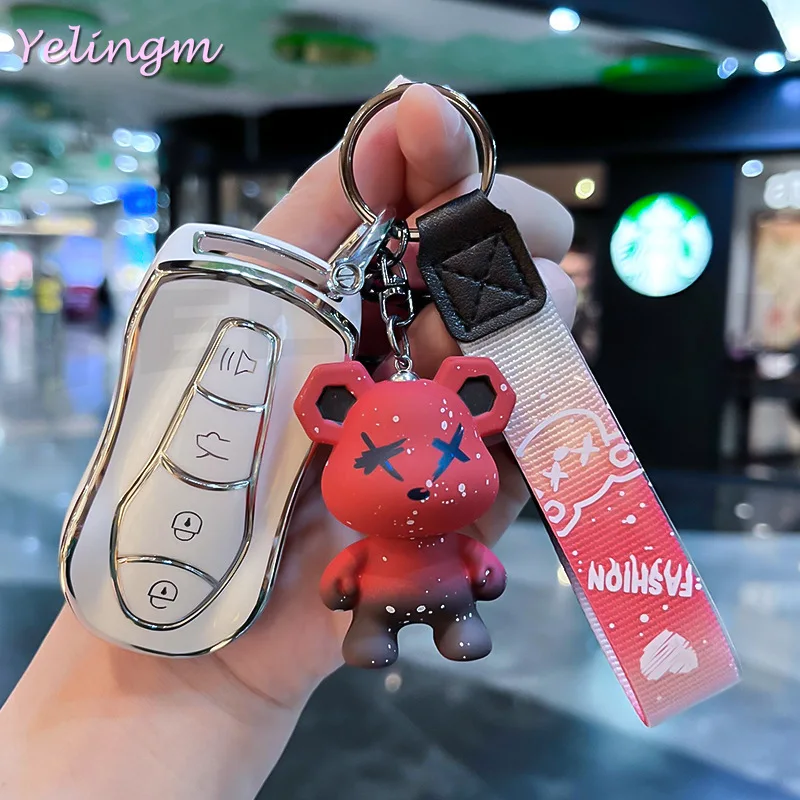 Fashion TPU Car Remote Key Cover Case for Geely Azkarra FY11 Atlas Pro New Emgrand GS X6 SUV EC7 Auto Shell Fob Accessories