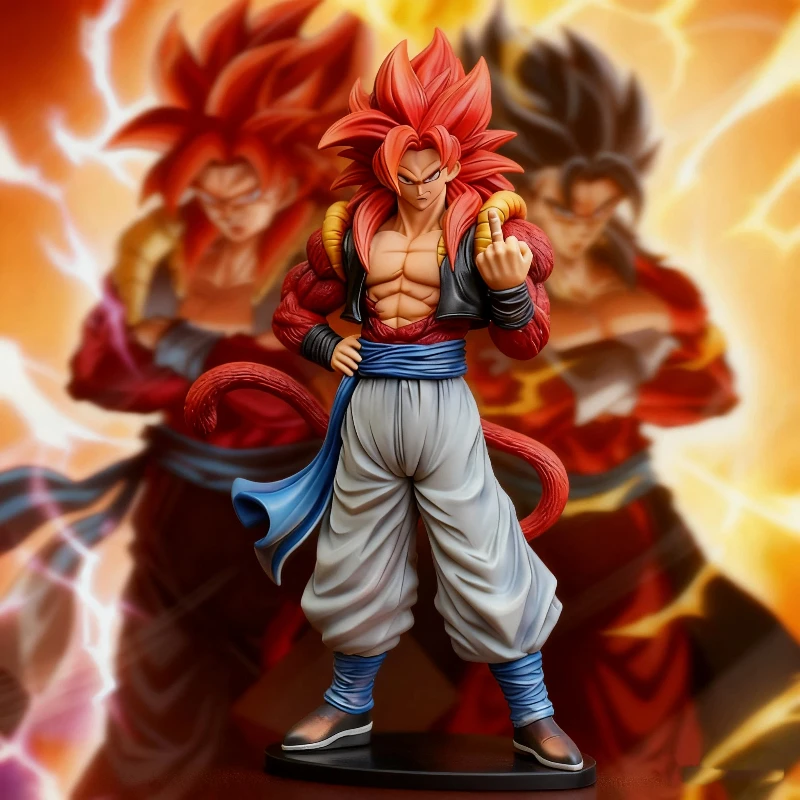 

New Dragon Ball GT 30cm SSJ4 Gogeta Action Figures Exquisite PVC Anime Statue Collectable Model Toy Computer Case Decor Boy Gift