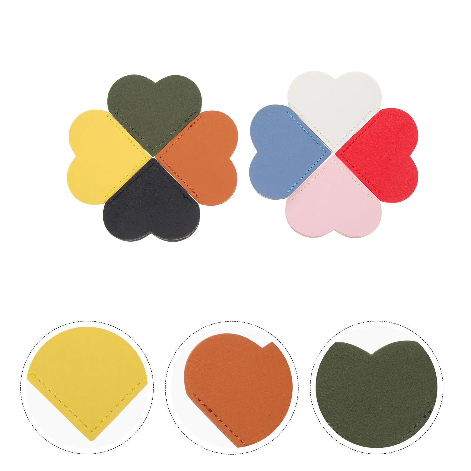 

8Pcs Heart Bookmark Page Corner Protectors Vintage Style Book Marks Reading Accessories for Book Lovers