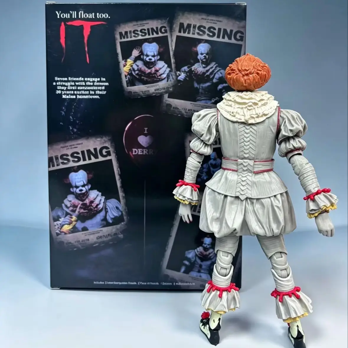 Resurrected Pennywise the Clown Figure Full Set Handmade desktop Model Articulated Joints Collectible Birthday Gift - view 2