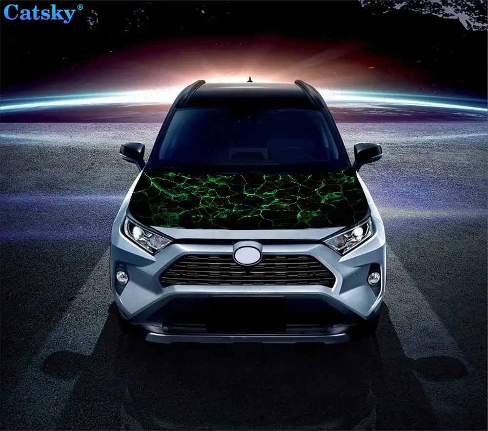 geometric irregular shapes Car Hood Vinyl Stickers Wrap Vinyl Film Engine Cover Decals Sticker on Car Auto Accessories