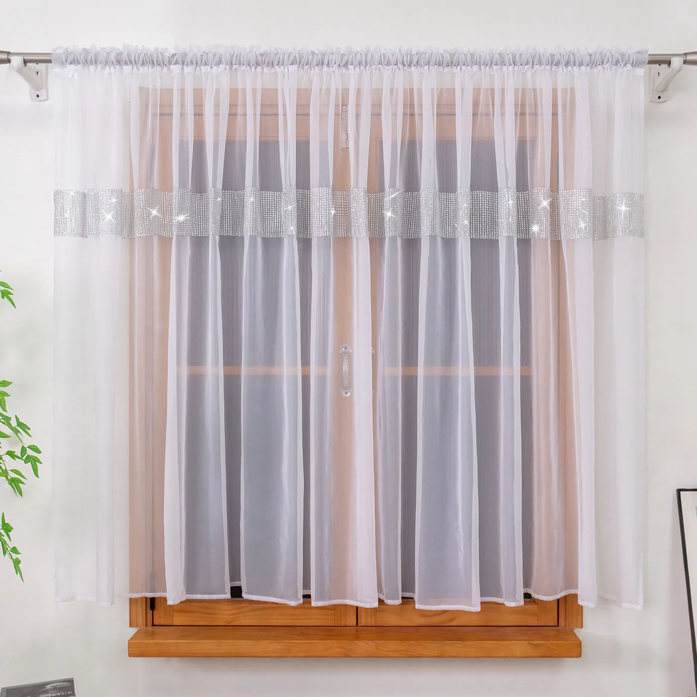 1PC Sheer Curtain F…