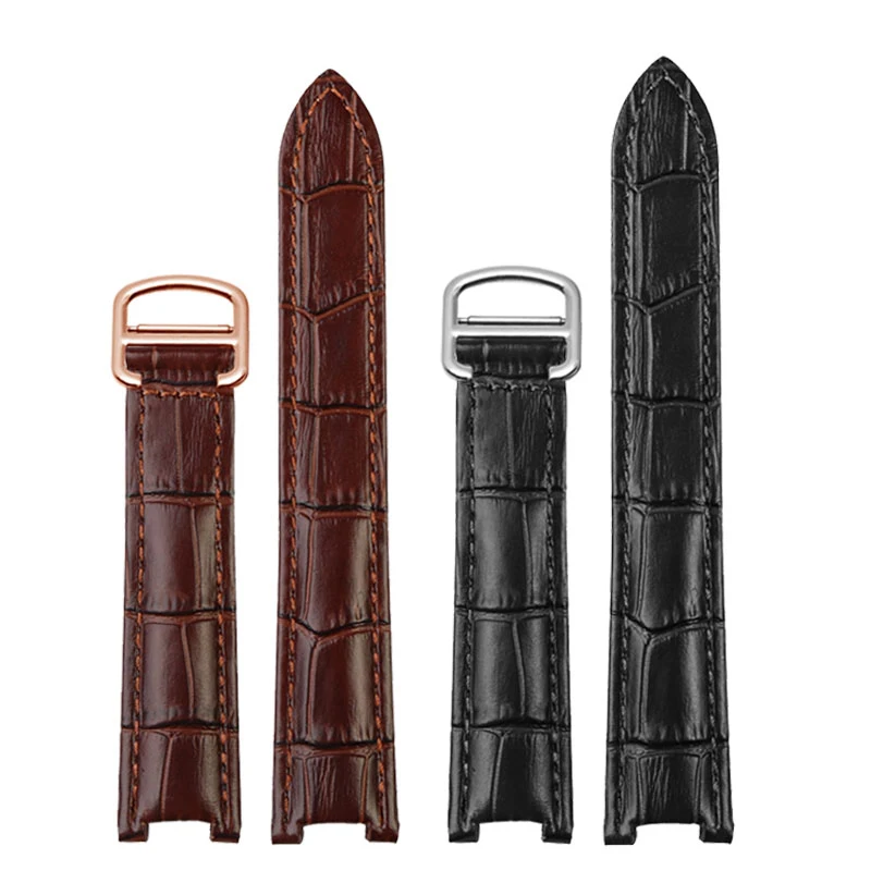 Ремешок из коровьей кожи для Cartier Pasha Special Notch, ремешок для часов для мужчин и женщин, воловья кожа 20x12 мм, 18x10 мм, браслет, шатун