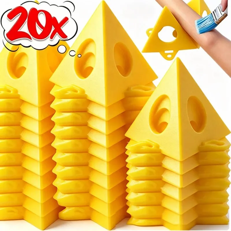 20/10 Stück Kunststoff-Pyramidenständer, dreieckige Malerständer, Mini-Kegel-Malerständer für Leinwand und Türrahmen, Stützwerkzeug
