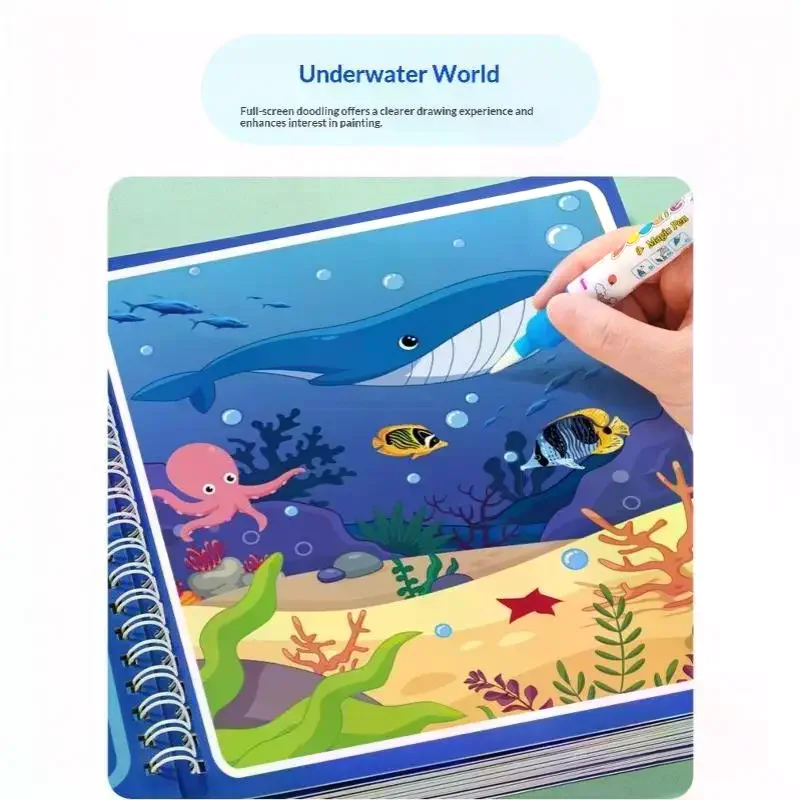 Magic Water Book Children Learning Education Toy Baby Montessori Toys Drawing Coloring Books For Kids