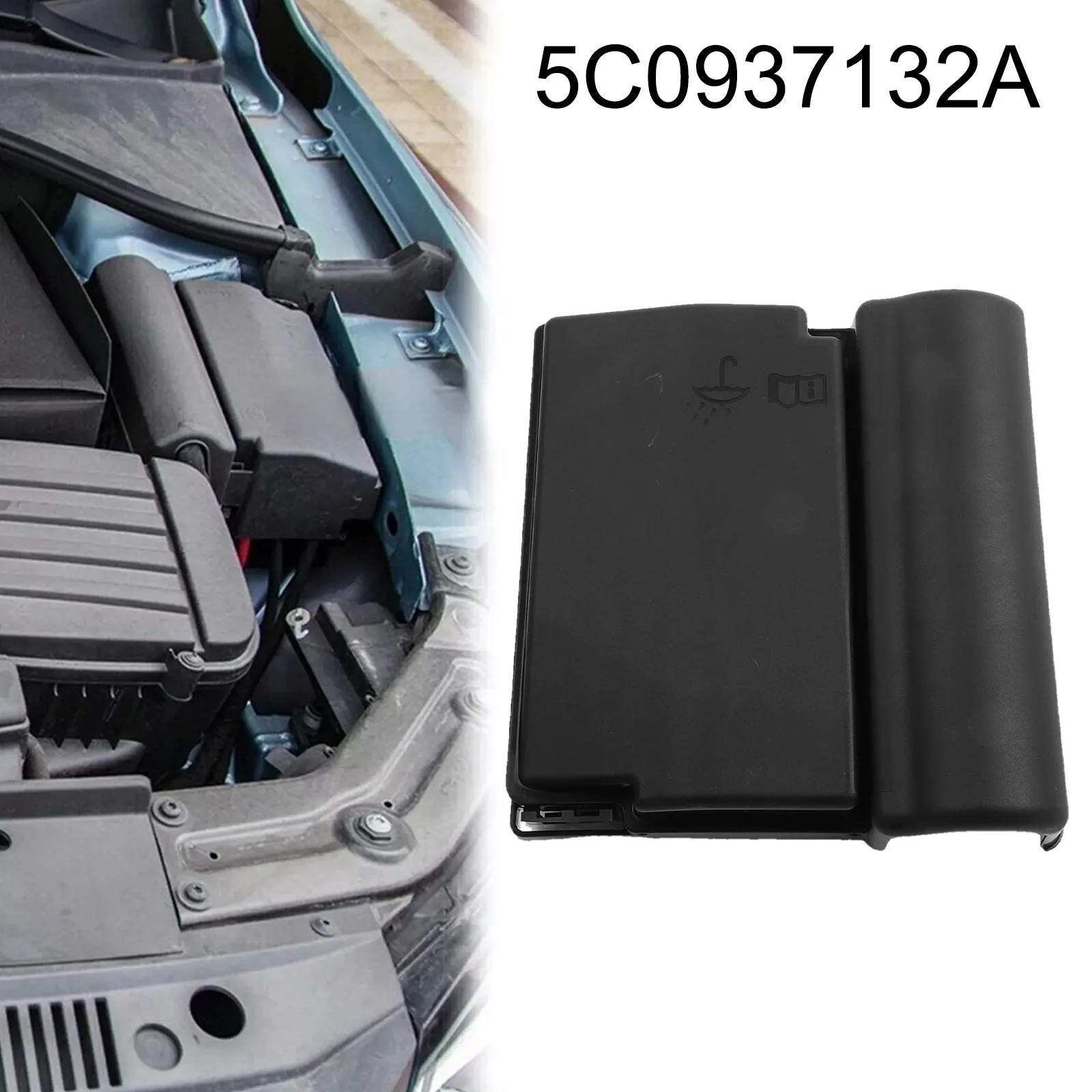 Car Engine Compartment Central Electrical Cover Fuse Box Relay Module Cover For Jetta For Passat 2011-2018 5C0937132A  ﻿