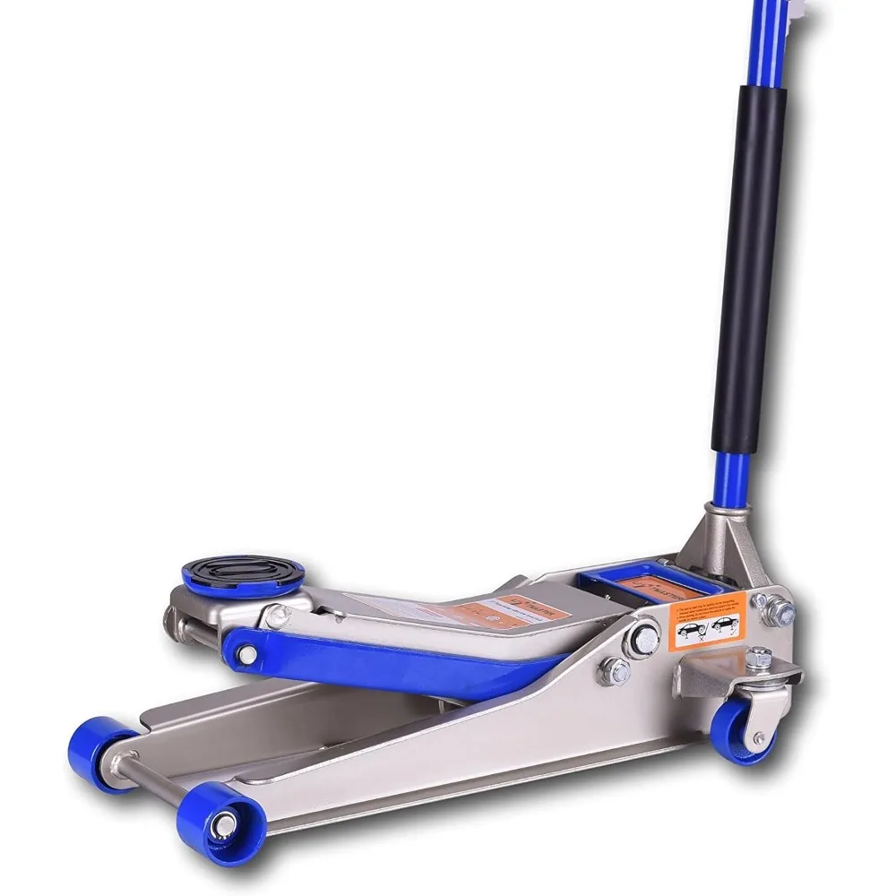 r 3 Ton Heavy Duty Ultra Low Profile Steel Floor Jack with Quick Lift