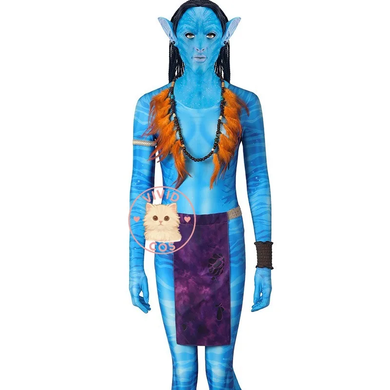 الصورة الرمزية: طريق الماء Neytiri مستوحى من فيلم Comic Con Performance أزياء تنكرية مجموعة ملابس كاملة بذلة مناسبة