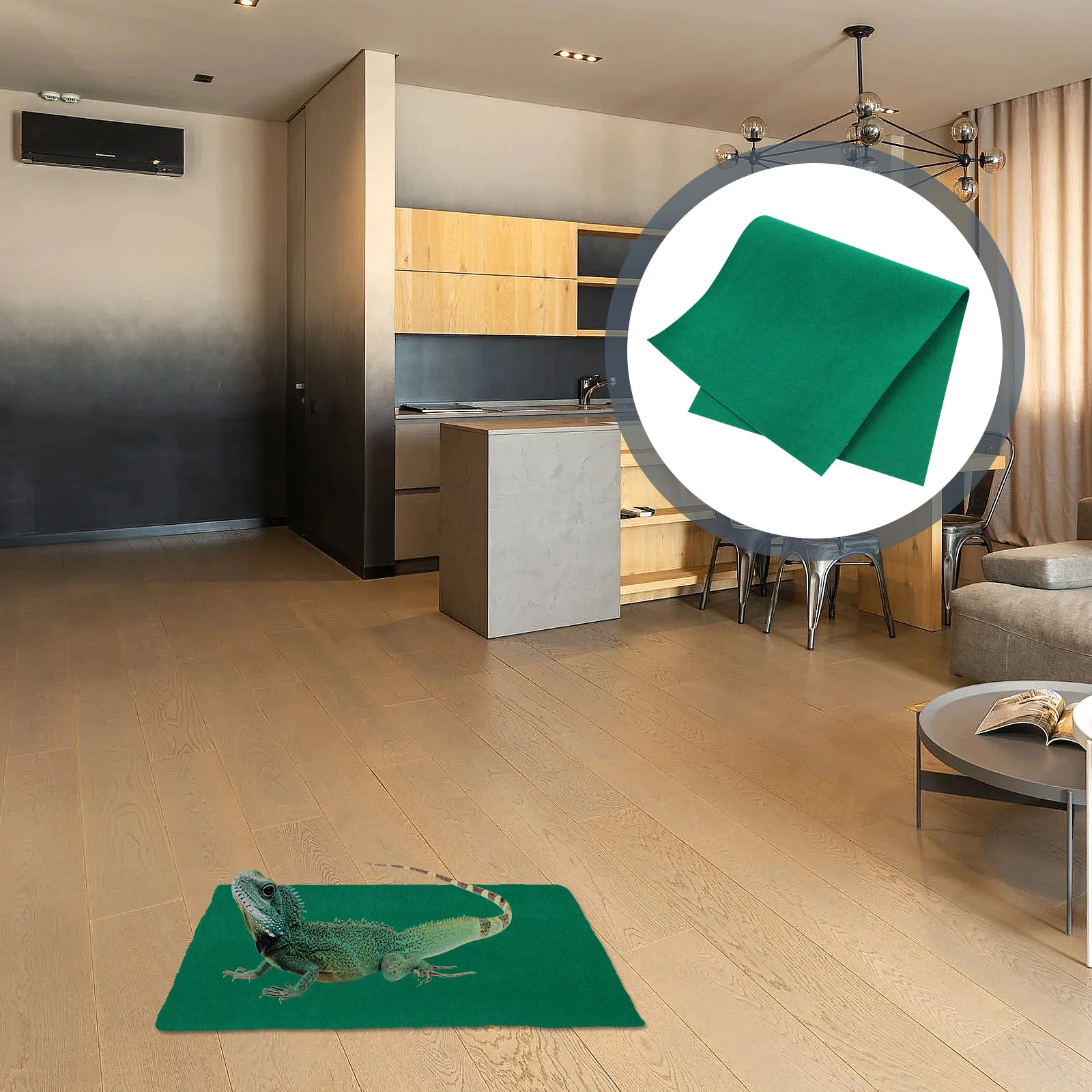 

Soft Reptile Carpet 1Pc Lizard Cage Bed Mat Polyester Liner for Pet Enclosure Floor Reptile Bedding Material Non Slip Design