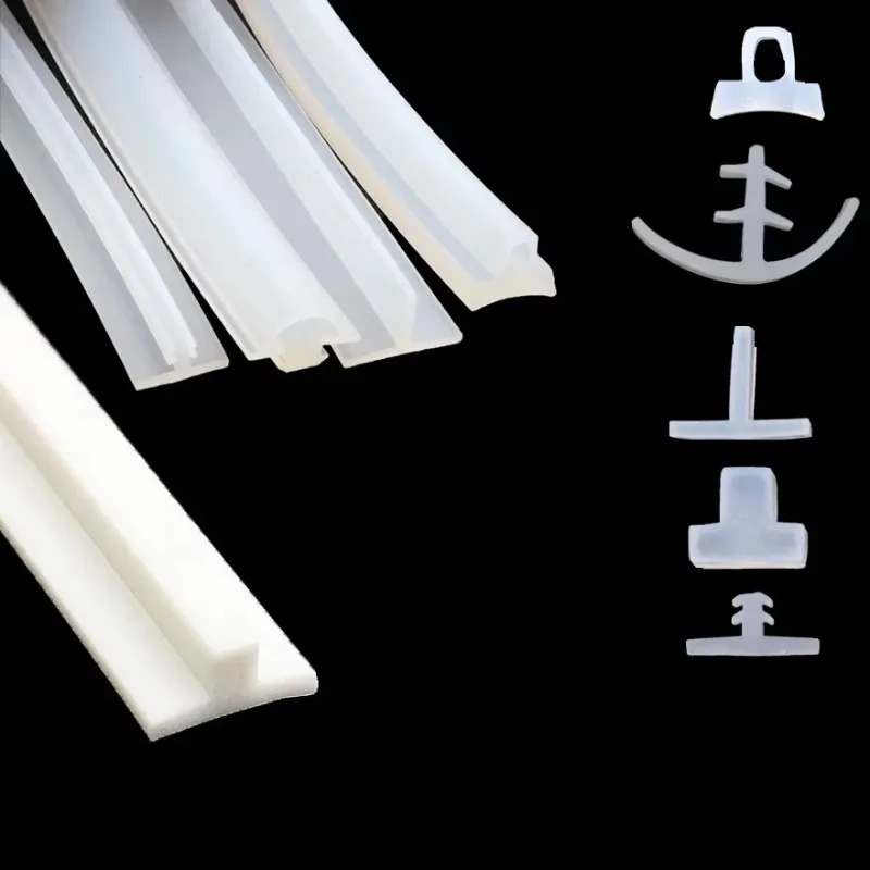 1/2/5M T-shaped anti-collision waterproof rubber sealing strip for automotive mechanical equipment electrical cabinets
