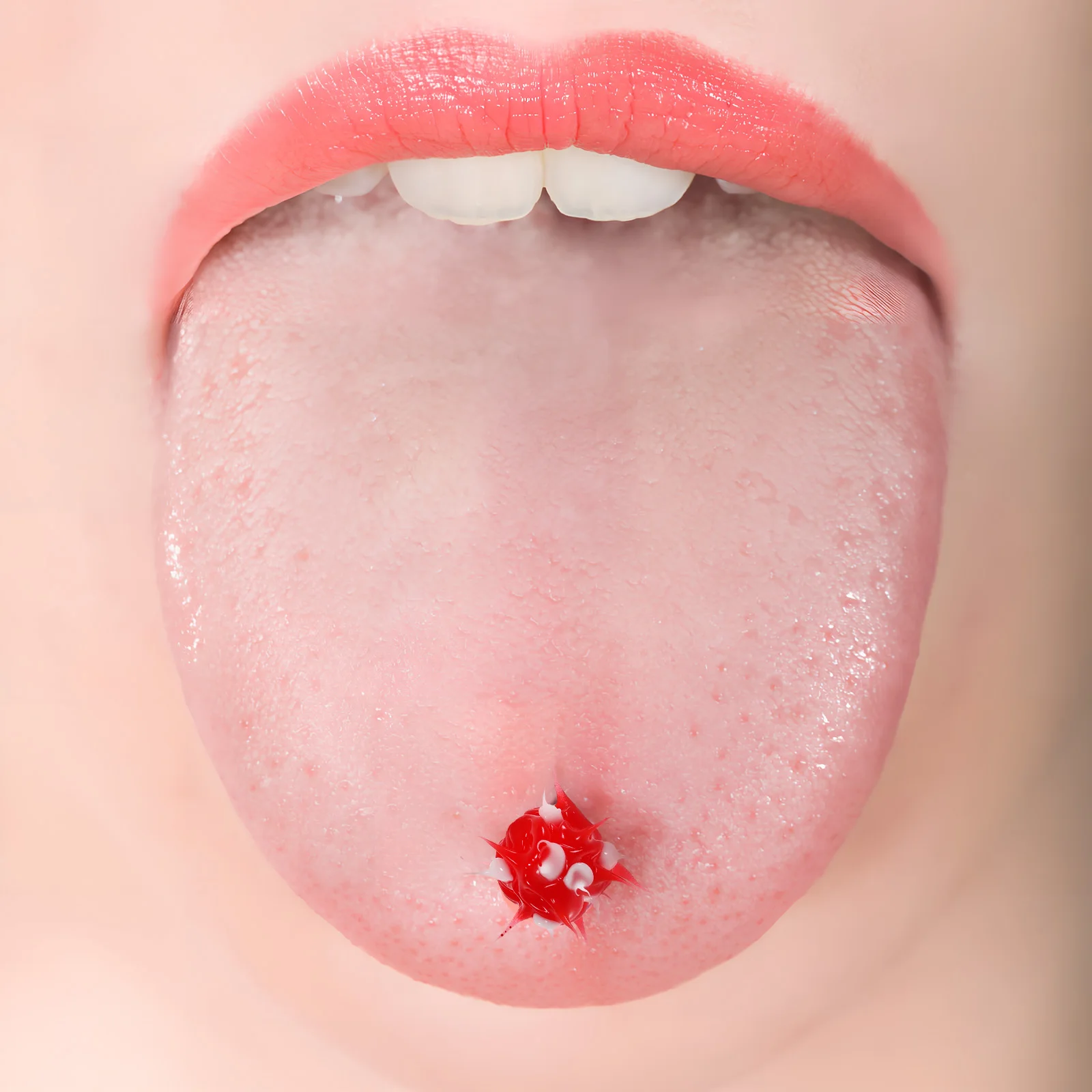 

10 Pcs Tongue Stud Silicone Stainless Steel Body Piercing Jewelry Creative Decor Safe Easy Clean Long Wear Bright Color