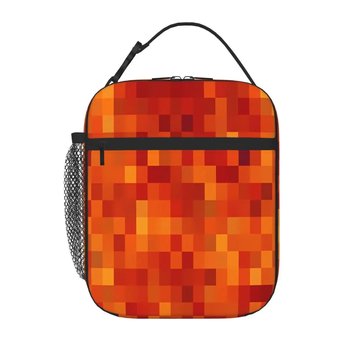Bestselling Pixelated Magma Double Layer Small Lunch Bag Cruise Travel Cooler Tote