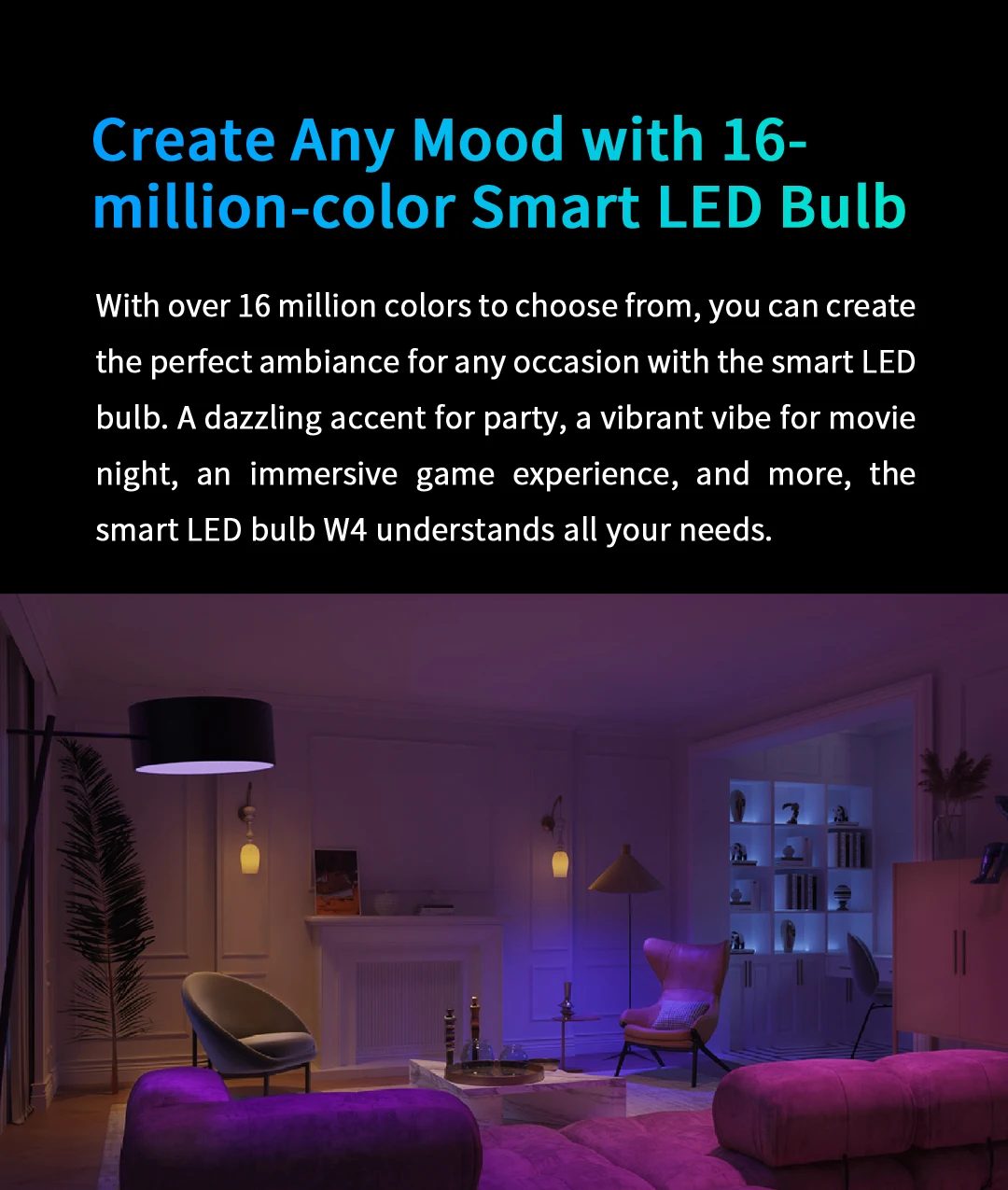 Yeelight Smart LED Bulb W4 lite Multicolor/White E27 WiFi Connection 220-240V Voice Control For Mi Home Apple Homekit Goolge image 3
