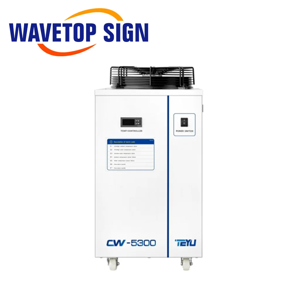 WaveTopSign S & A CW-5300 220 فولت 110 فولت 50/60 هرتز صناعة مبرد المياه ل 200 واط Co2 أنبوب ليزر زجاجي مبرد المياه