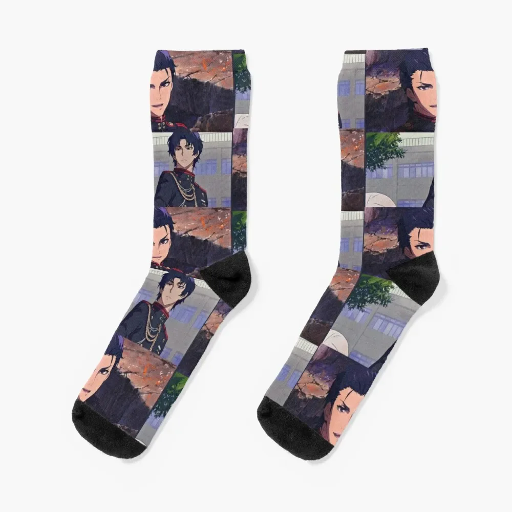 

Guren Ichinose - Owari no Seraph Socks New year's Running kawaii Socks Male Women's