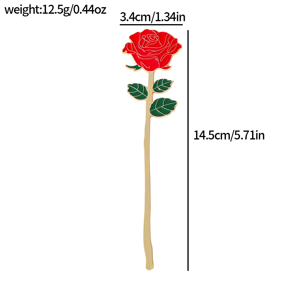 Roze metalen bladwijzer haarspeld, draagbaar kunstwerk voor boekenliefhebbers, perfect leescadeau voor vriendinnen haarspelddecoratie