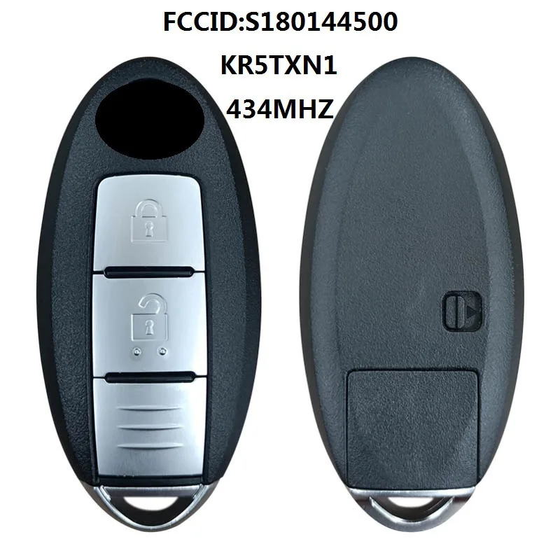 2 Button 434MHZ Remote Control Key For Nissan AES Chip KR5TXN1 S180144500