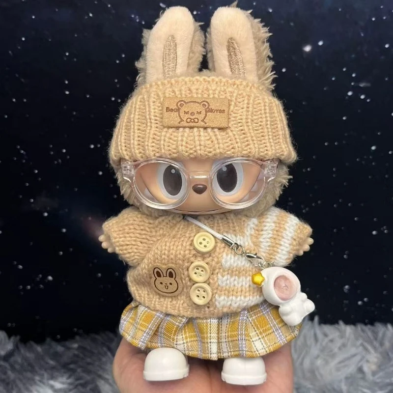 

Одежда для куклы Labubu, милый комплект свитеров, одежда 17 см, обувь для куклы, аксессуары «сделай сам», тренировочные сидячие вечерние игры, игрушки, подарки