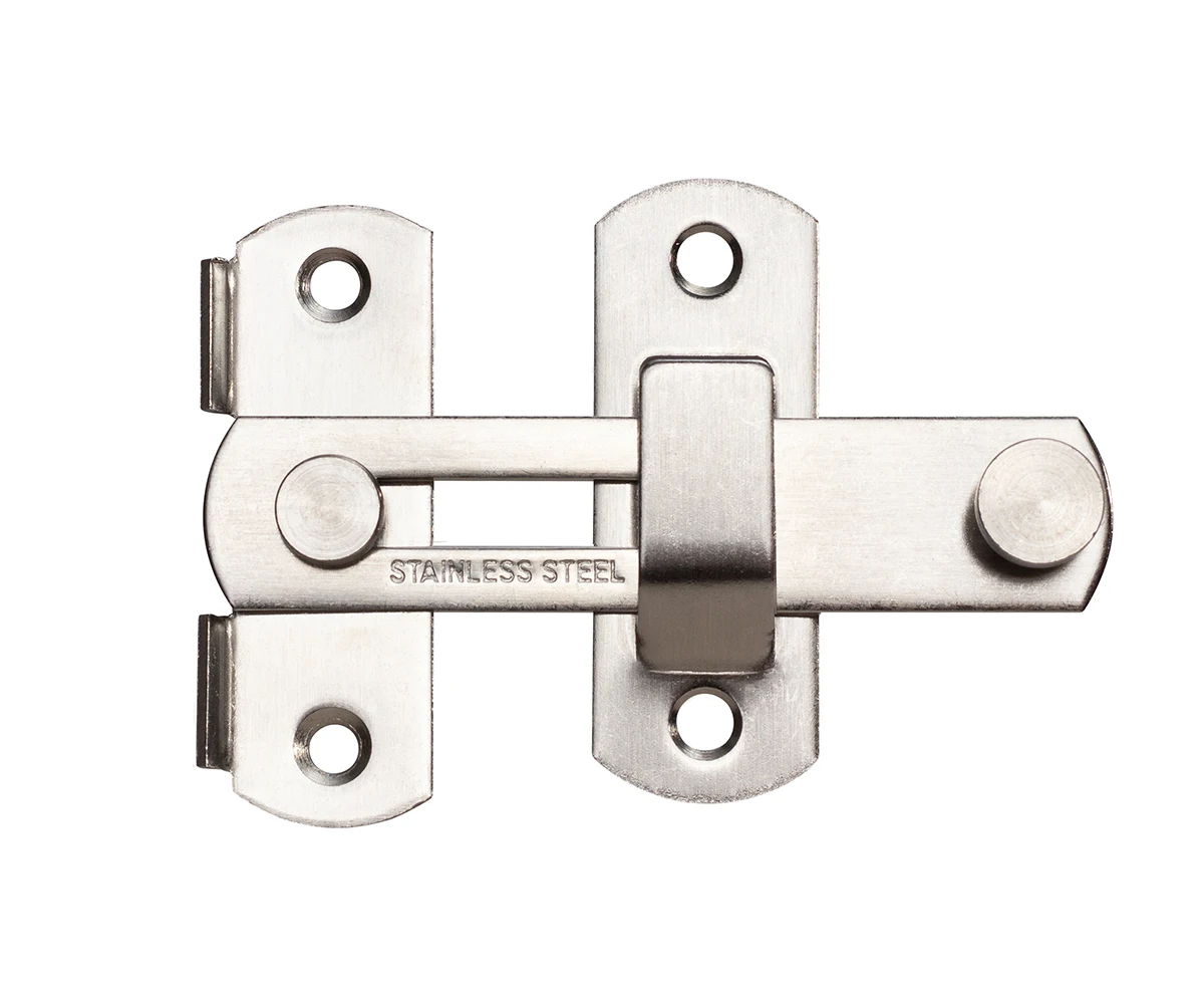 

Flat door buckle Stainless Steel Gate Latches Pet Door Latch Bolt Lock Heavy Duty Flip Latch 2mmThick Gate tower buckle