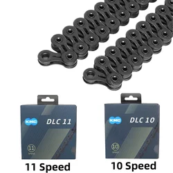 KMC Black Bicycle Chain DLC 10/11 Road MTB Bike Chain 10 11 Speed 116L 118L Bike Chain for Shimano Sram Bike Parts